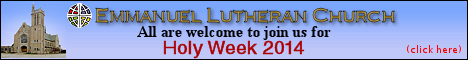 ELC, Rockford IL - Join us for Holy Week 2014